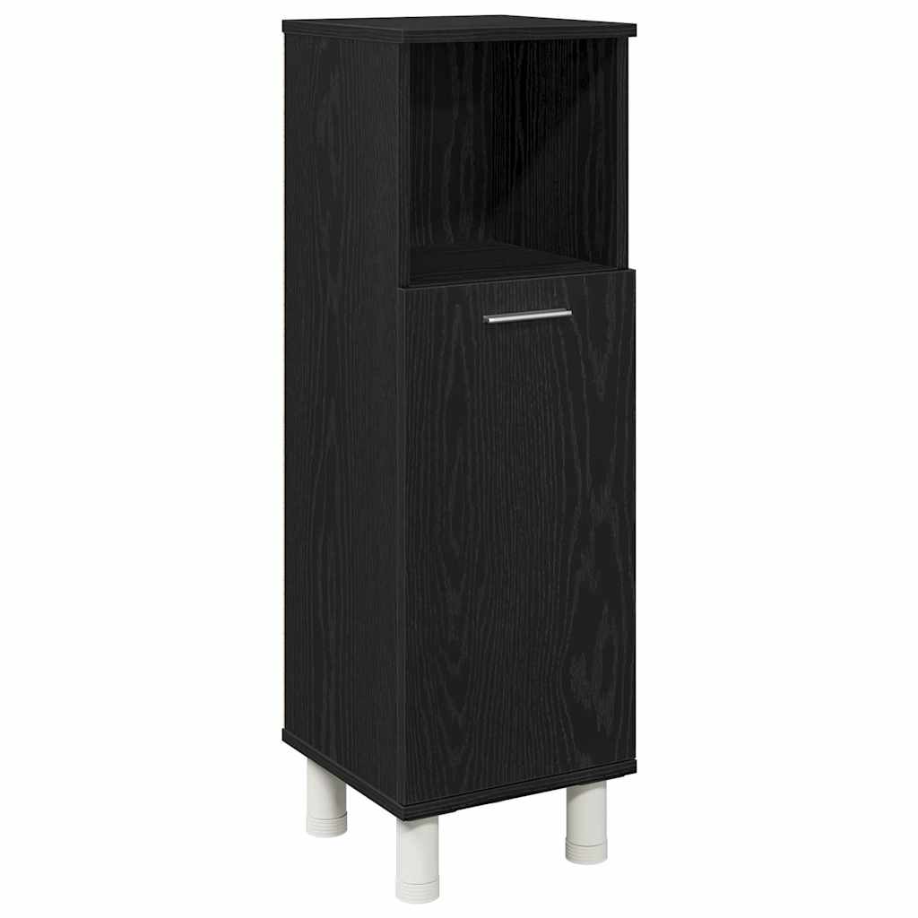 Badezimmerschrank Weiß 30x30x95 cm Holzwerkstoff