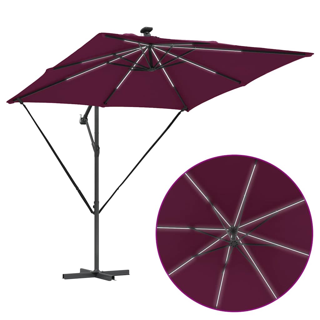 Sonnenschirm Sand 249 x 249 x 250 cm Polyester und Aluminium