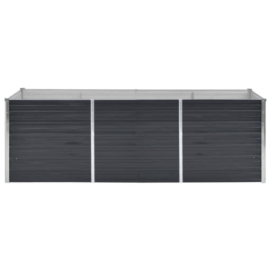 Hochbeet Anthrazit 160 x 80 x 77 cm Verzinkter Stahl