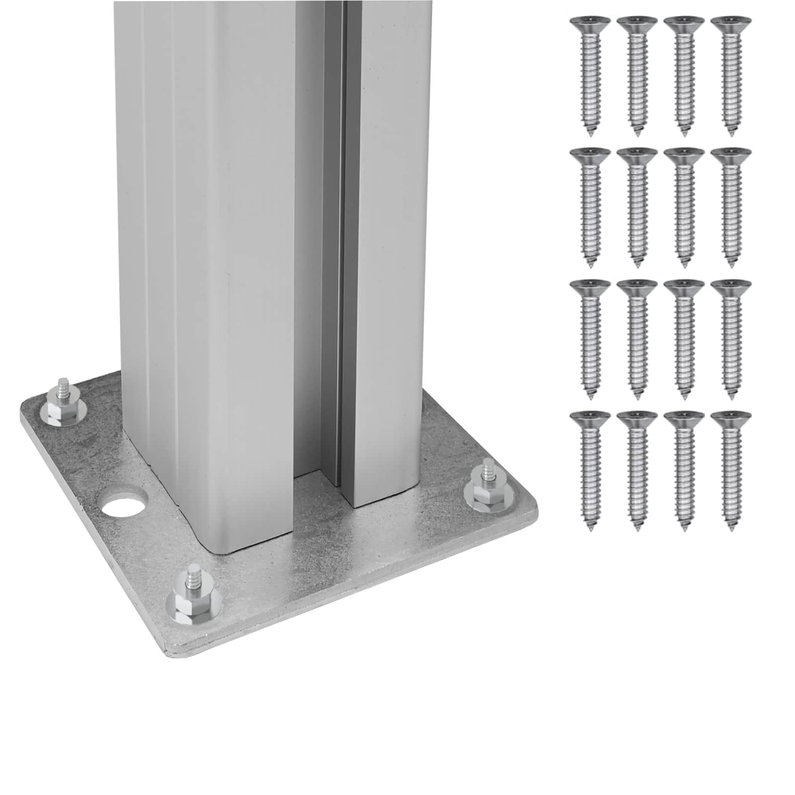 Mülltonnenzaun Braun 161 x 85 x 115 cm Aluminium und WPC