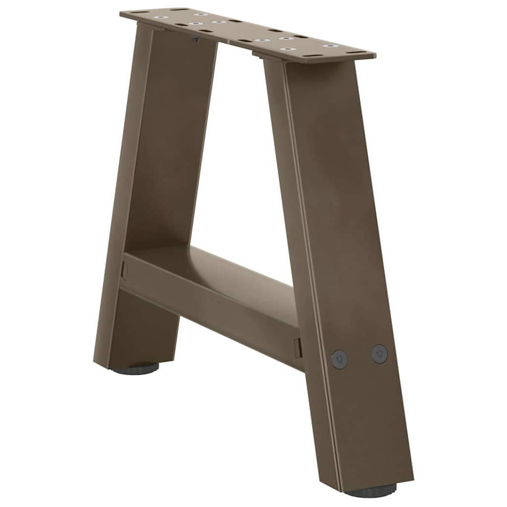 Couchtischbeine A-Form 2 Stk. 30x(30-31) cm Stahl