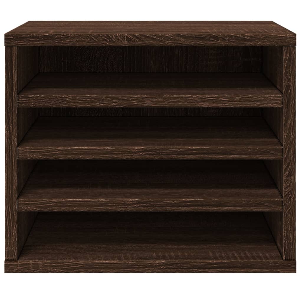 Schreibtisch-Organizer Weiß 36x26x29,5 cm Holzwerkstoff