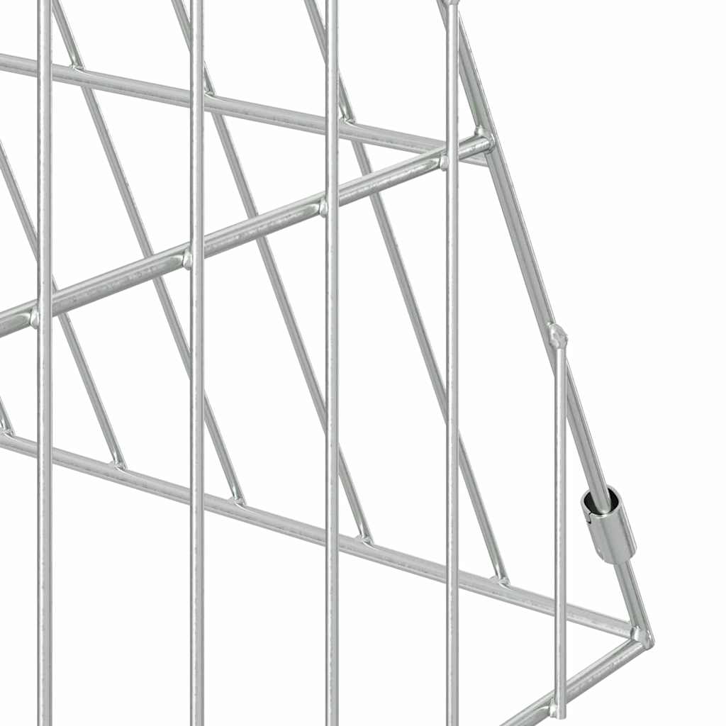 Hasenkäfig Silber 110 x 55 x 55 cm Verzinkter Stahl