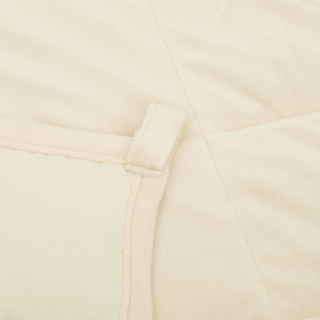 Gewichtsdecke Grau 122x183 cm 5 kg Stoff