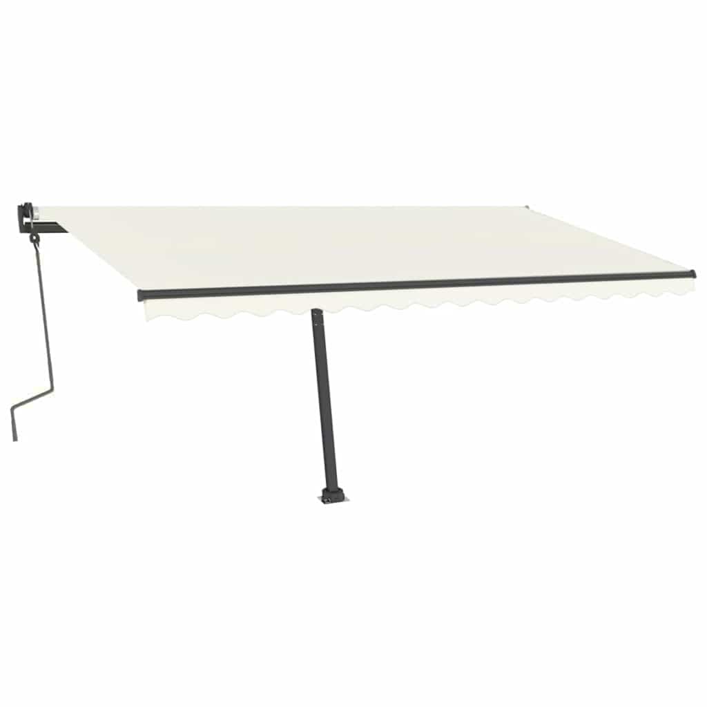 Stützen für Markisen Weiß 300x245 cm Eisen