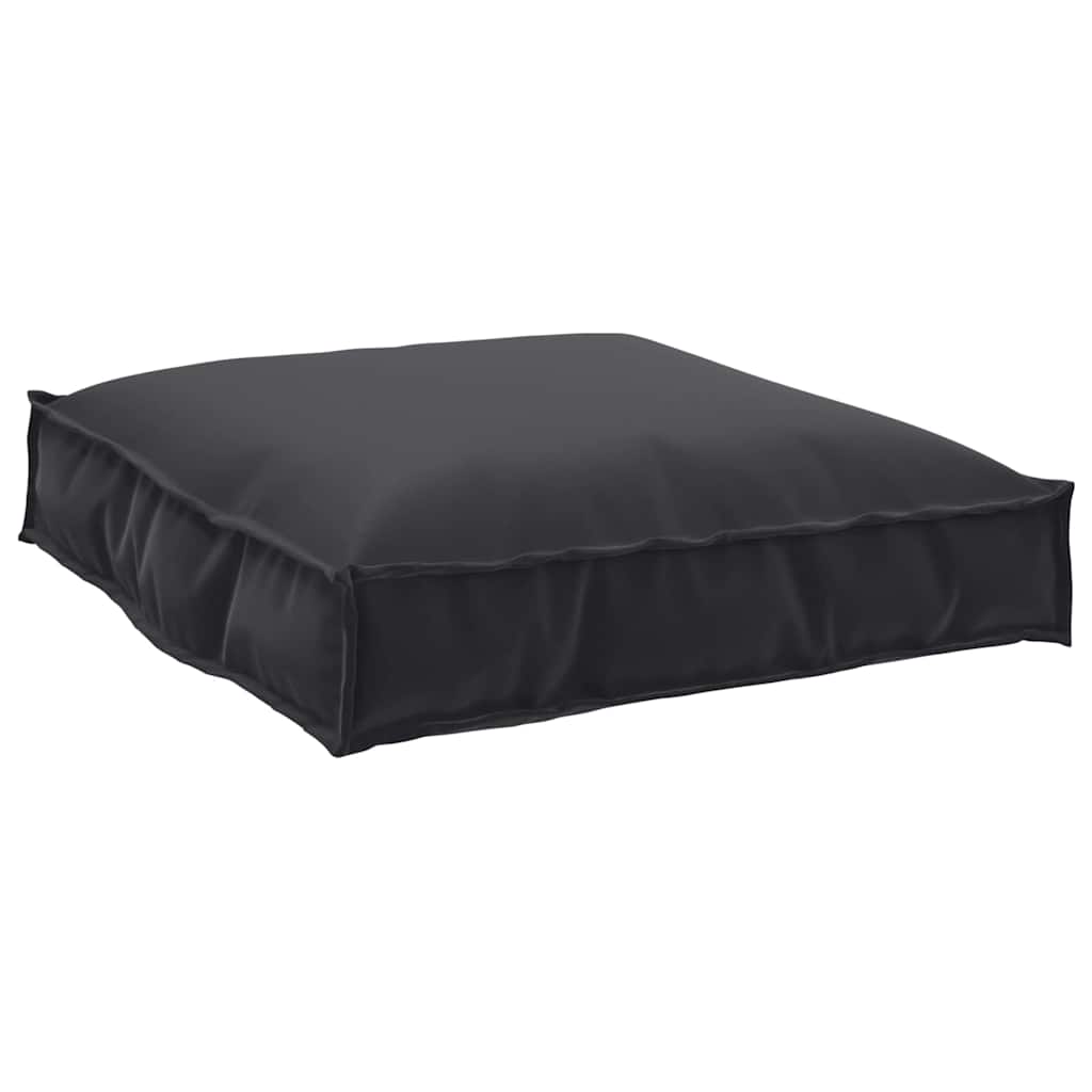 Kissen Anthrazit 70 x 70 x 12 cm Oxford-Stoff