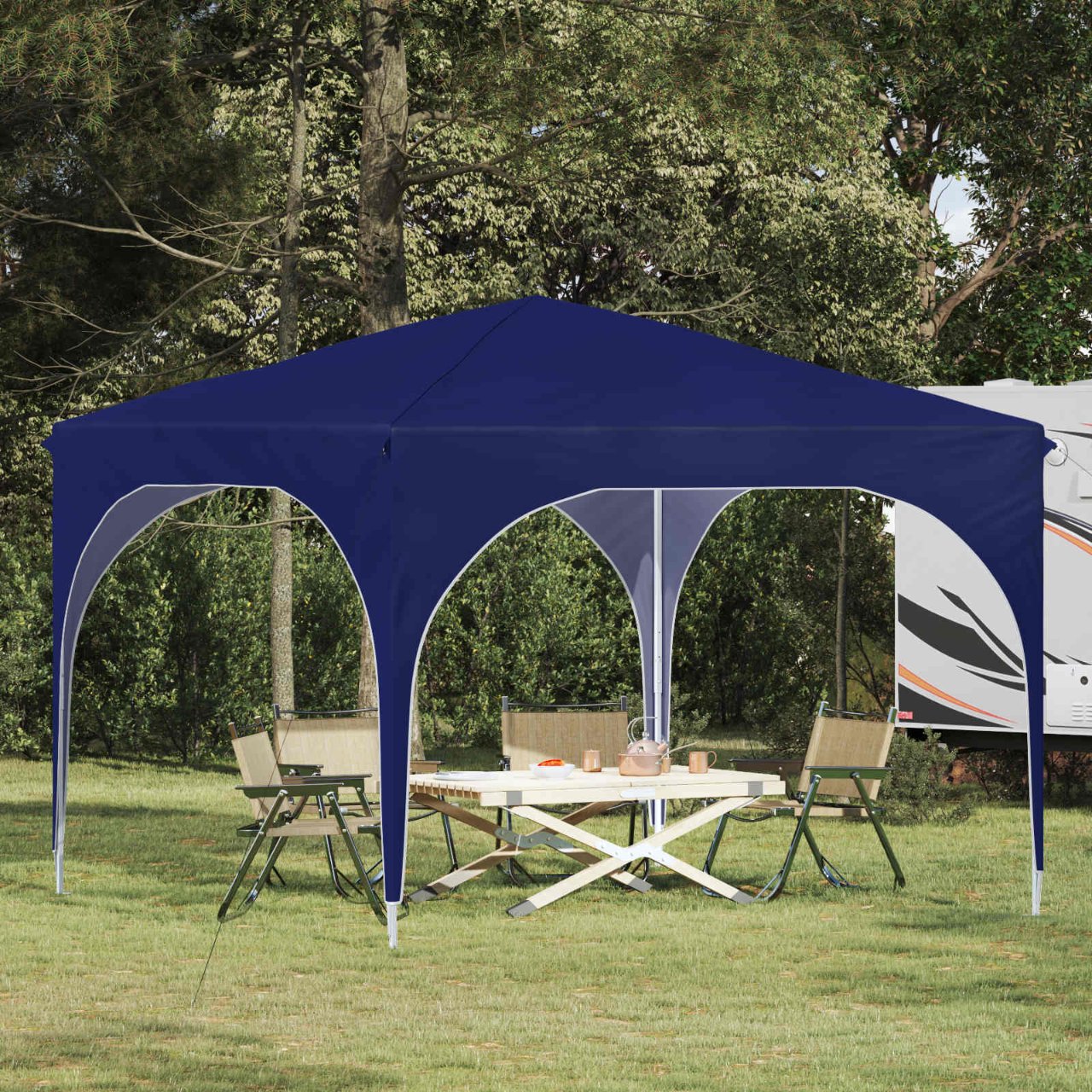 Pop-up Partyzelt 290 x 290 x 245 cm Creme