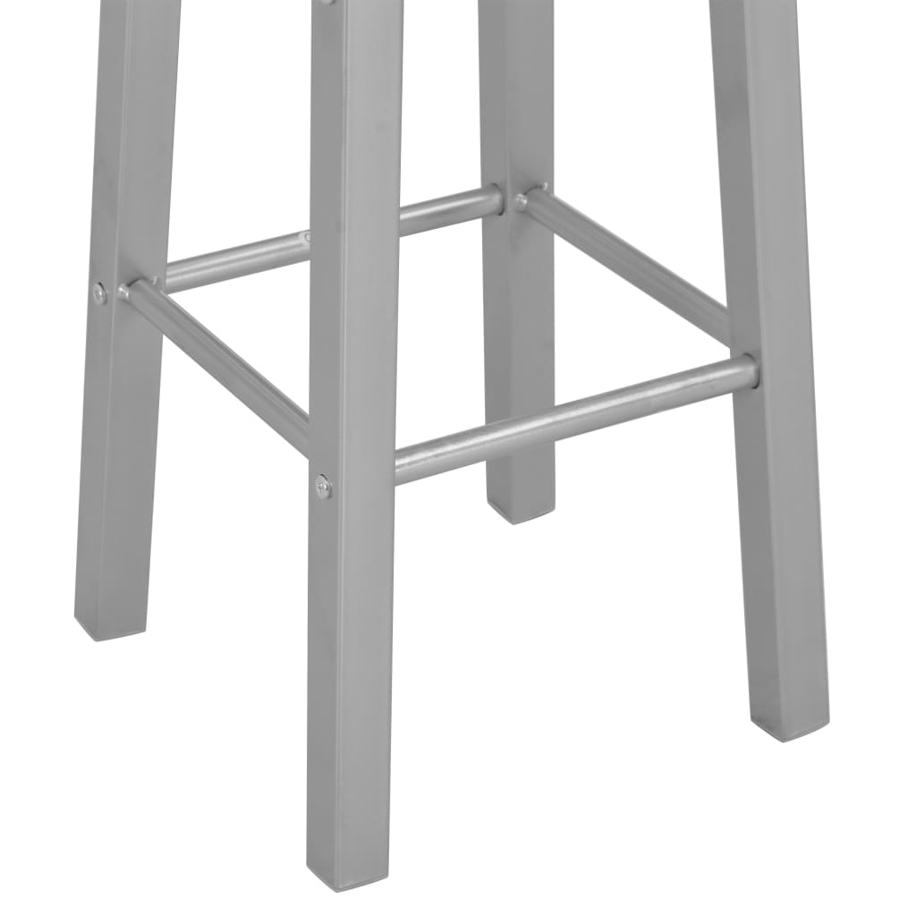 Barhocker 2 Stk. Anthrazit MDF