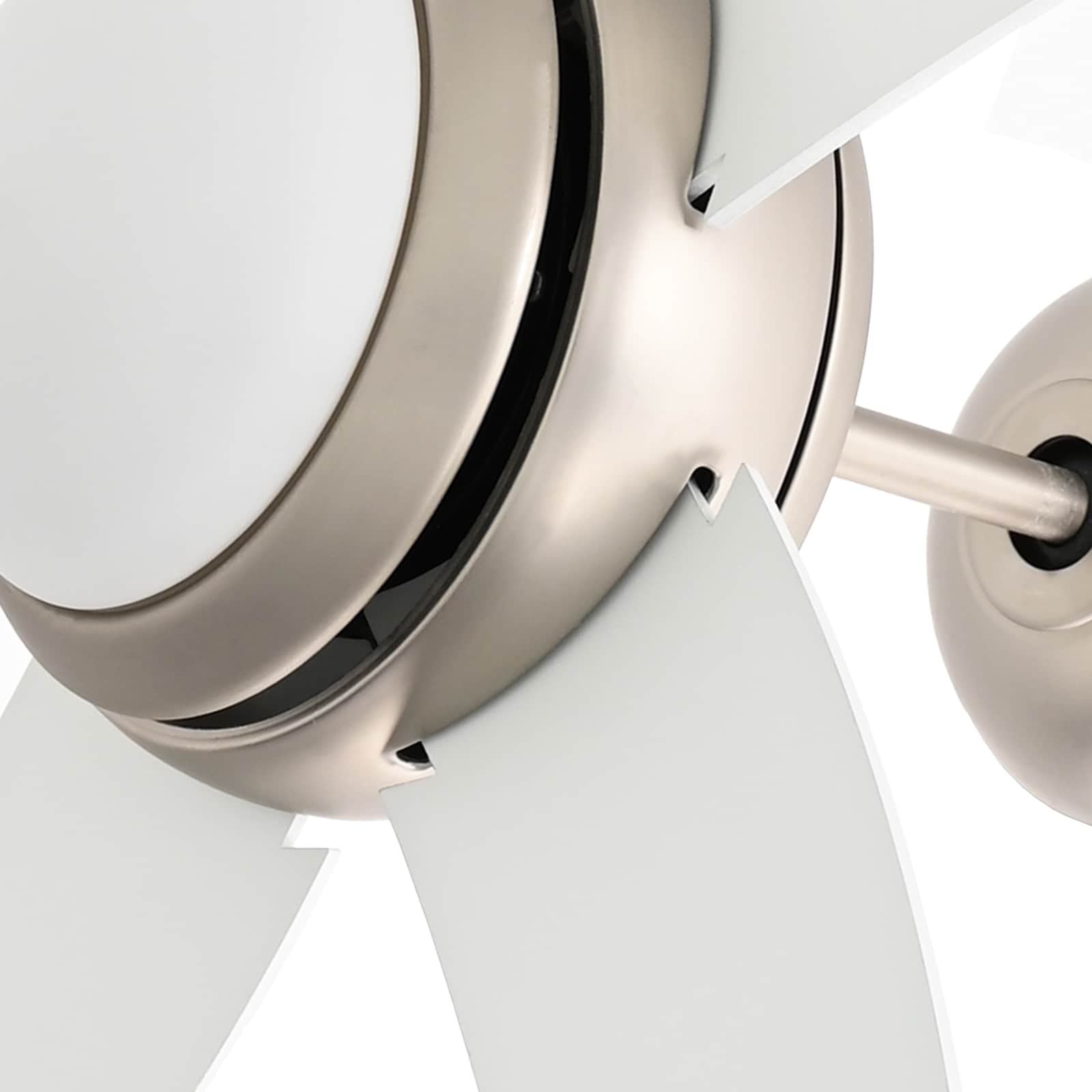 Deckenventilator mit Licht und Fernbedienung Ø 130 cm Weiß