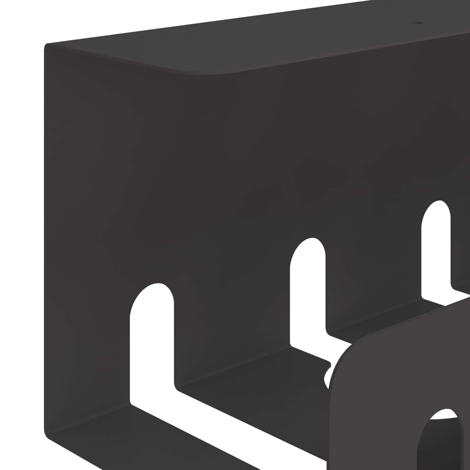 Unter dem Schreibtisch Kabelmanagement Tray 2 Stk. Anthrazit
