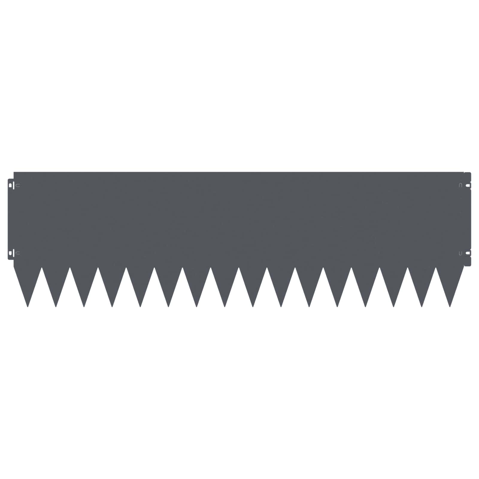 Raseneinfassung 10 pcs 103 x 10 cm Stahl Schwarz