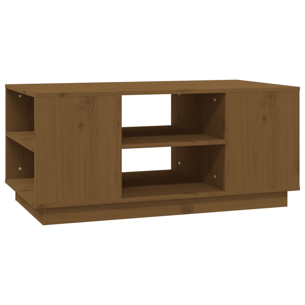 Couchtisch 90x49x40,5 cm Massivholz Kiefer