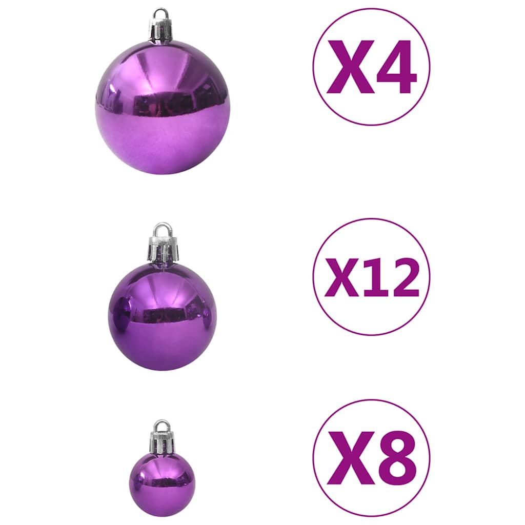 100-tlg. Weihnachtskugel-Set Weiß