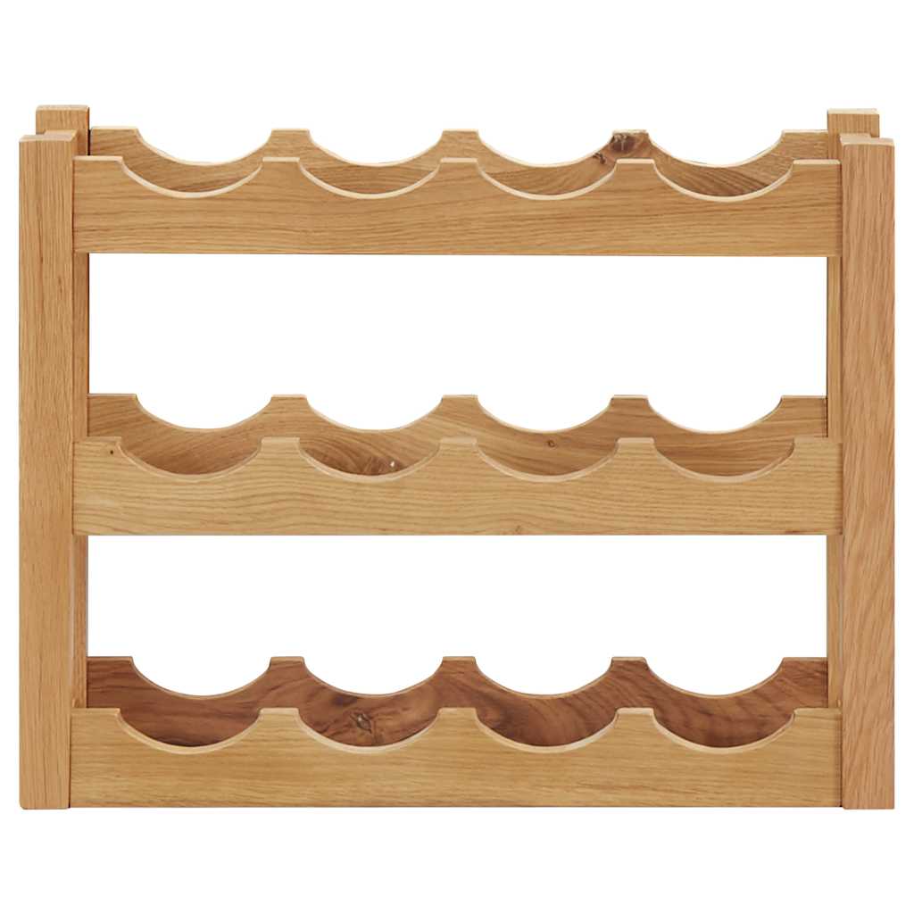 Weinregal für 6 Flaschen 37 x 21 x 21 cm Eiche Massivholz