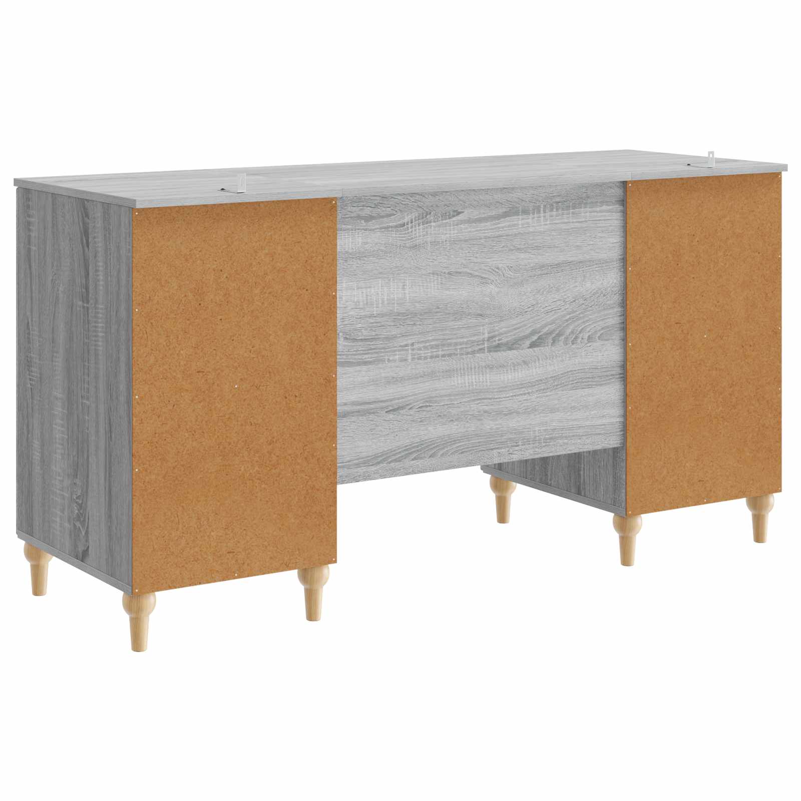 Schreibtisch mit Regal Schwarz 142,5 x 50 x 75 cm Holzwerkstoff