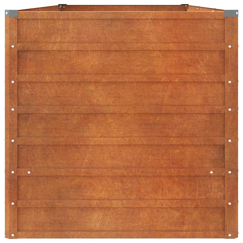 Hochbeet Rostig 100x100x77 cm Cortenstahl