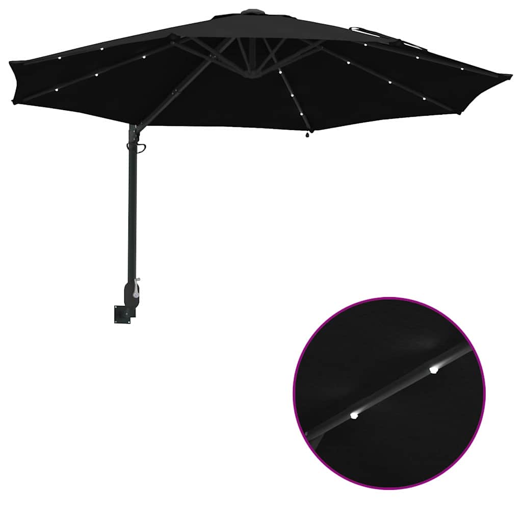 Garten-Sonnenschirm Sand 248 x 248 x 148 cm Polyester und Stahl