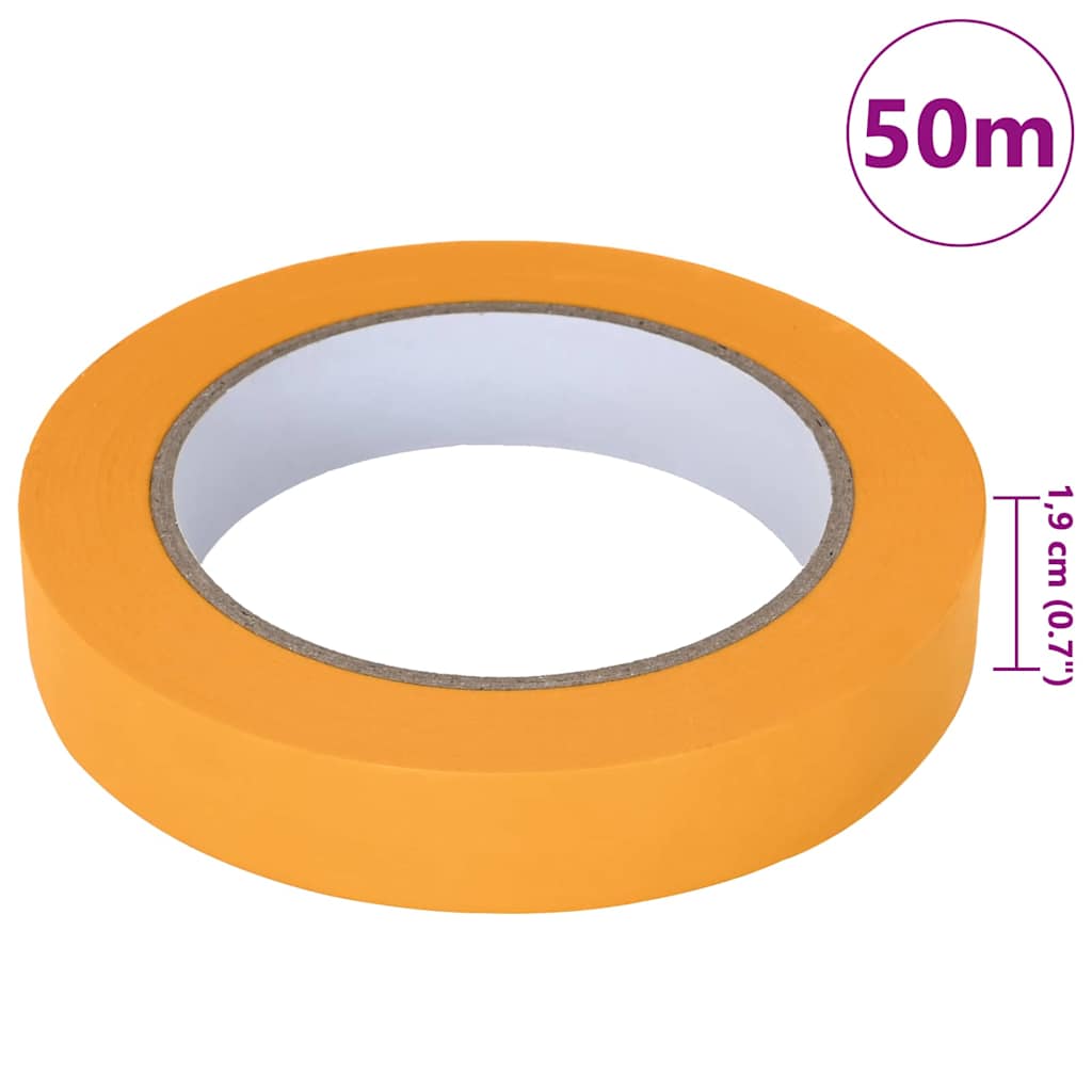 Malerklebebänder 6 pcs Gelb 19mm x 50m Papier