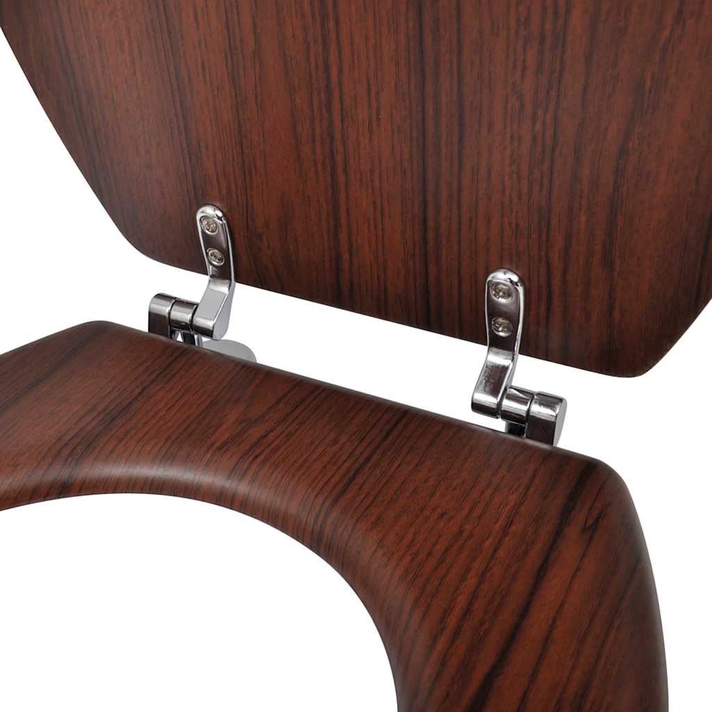 Toilettensitz MDF Deckel Schlichtes Design Weiß