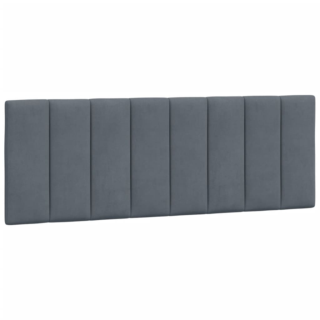Bett mit Matratze "Hanko" Hellgrau 80x200 cm Samt