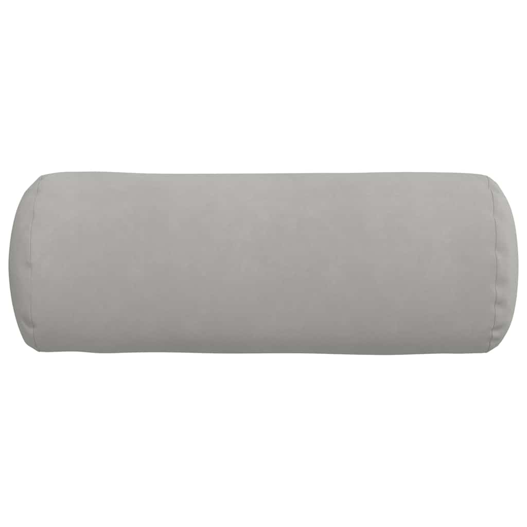 Bolsterkissen 2 Stück Taupe Ø 15 x 40 cm Mikrofaserstoff