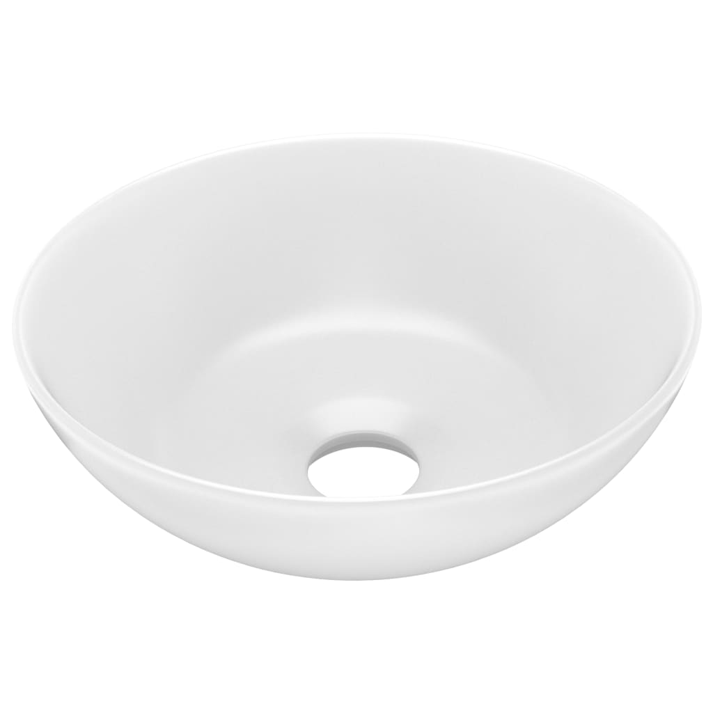 Waschbecken 28 x 10 cm Keramik Silbern