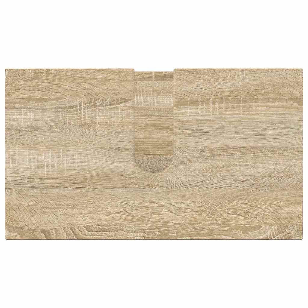 Badezimmermöbel-Set mit Tür 3 pcs Weiß Holzwerkstoff & Metall