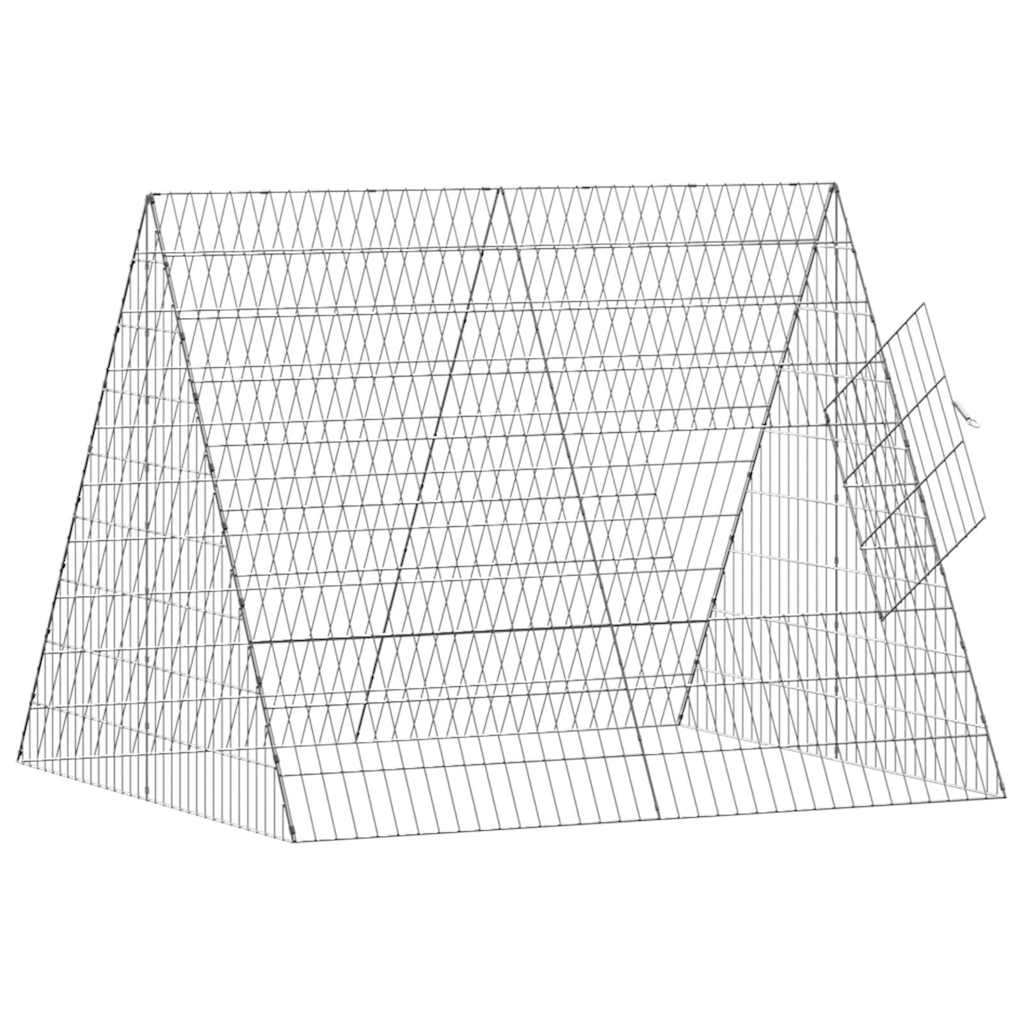 Hühnerkäfig Silber 110 x 55 x 55 cm Verzinkter Stahl
