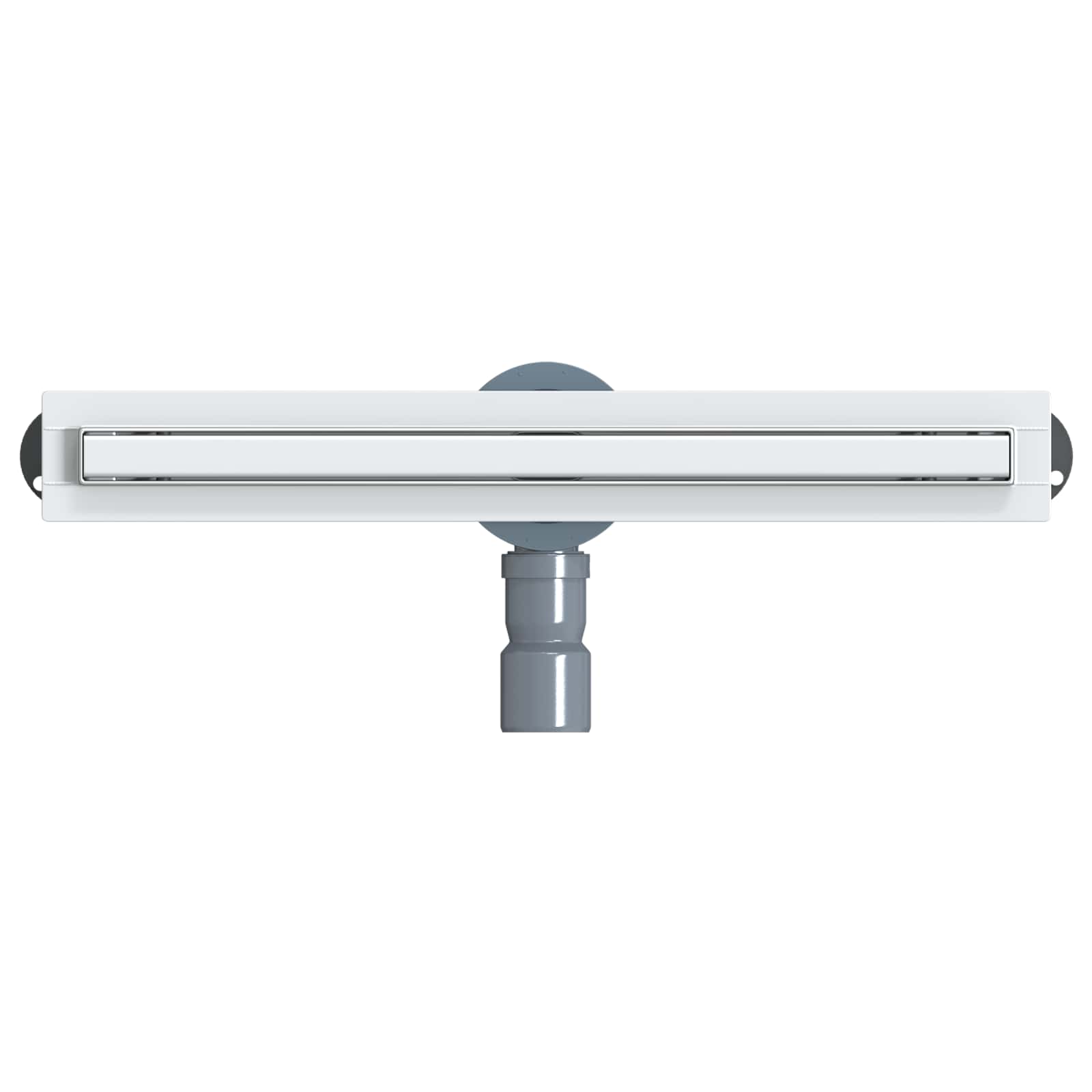360° Duschablauf mit slim Modell Silber 50 cm Edelstahl 304