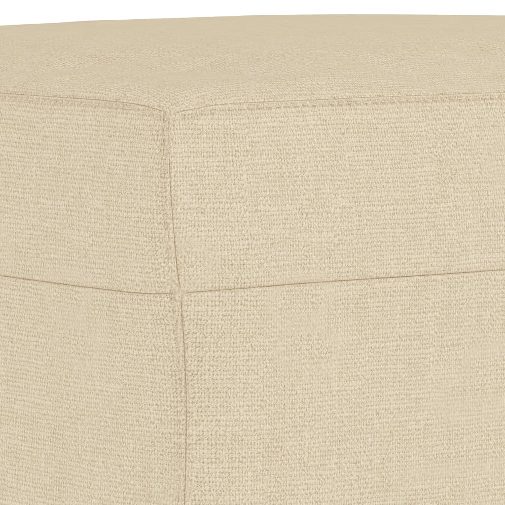 3-tlg. Sofagarnitur mit Kissen Taupe Stoff