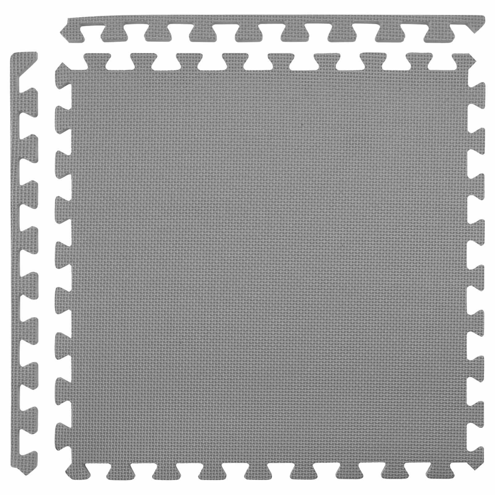 Pool Bodenteppich 6 pcs Schwarz 2,16 ㎡ EVA-Schaum