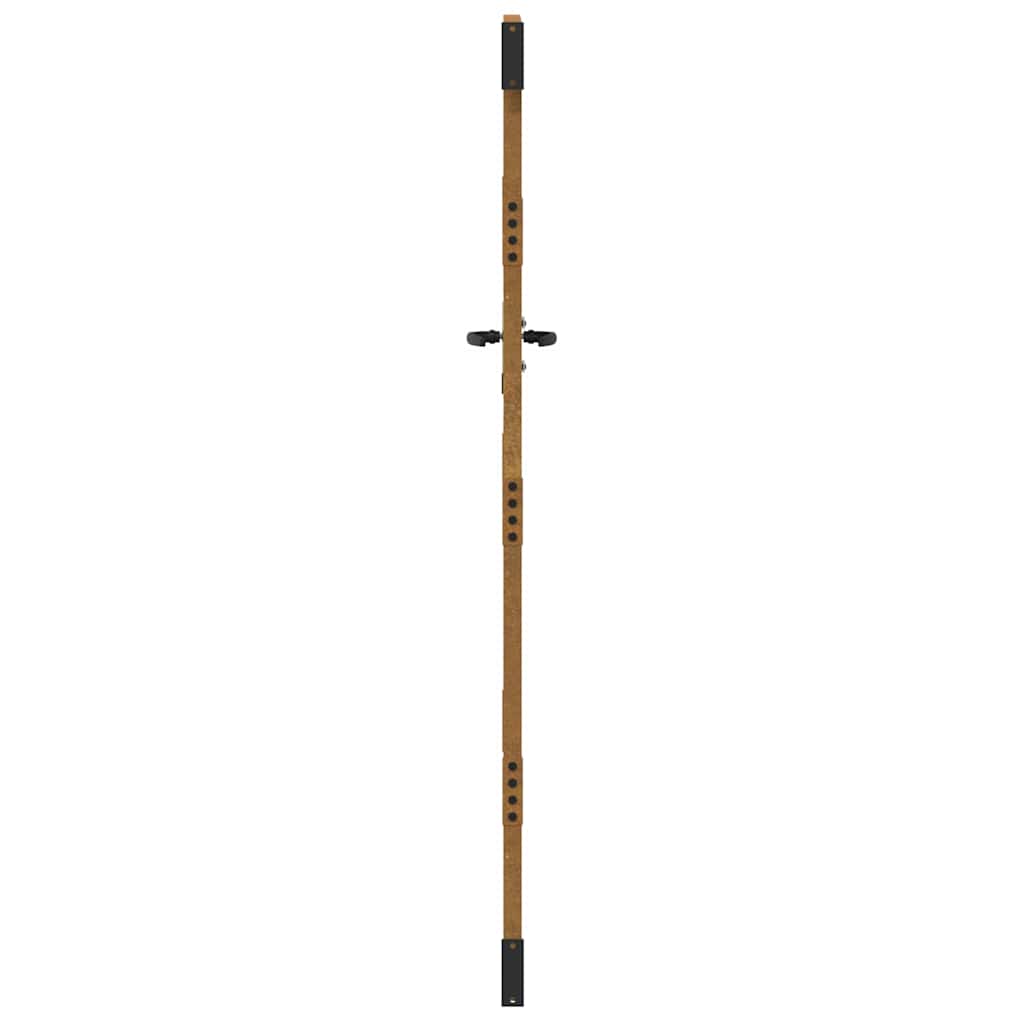 Gartentor 85x75 cm Cortenstahl Gras-Design