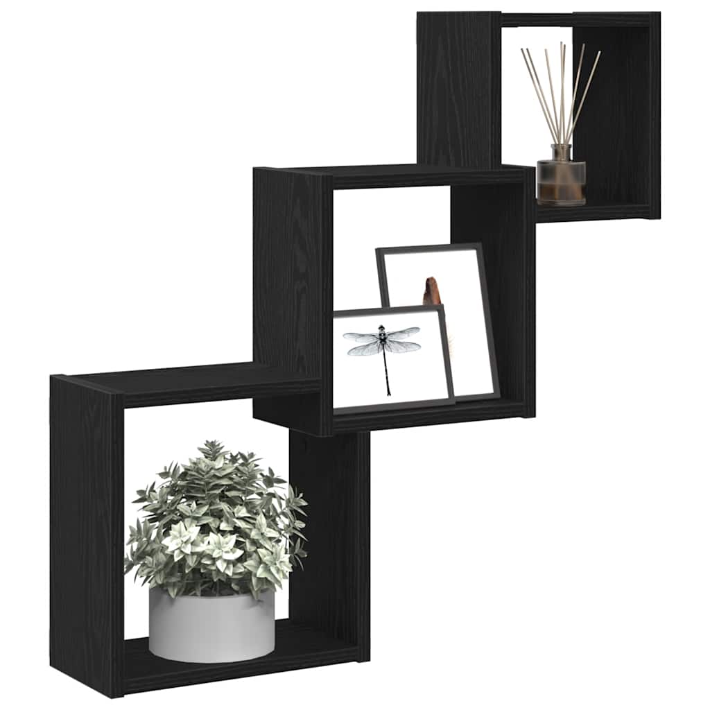 Cube Wandregale Weiß 68x15x68 cm Holzwerkstoff