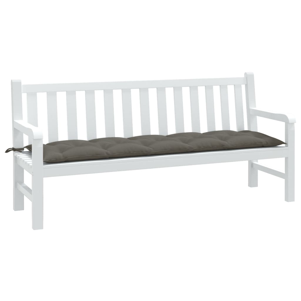 Gartenbank-Auflage Melange Anthrazit 100x50x7 cm Stoff