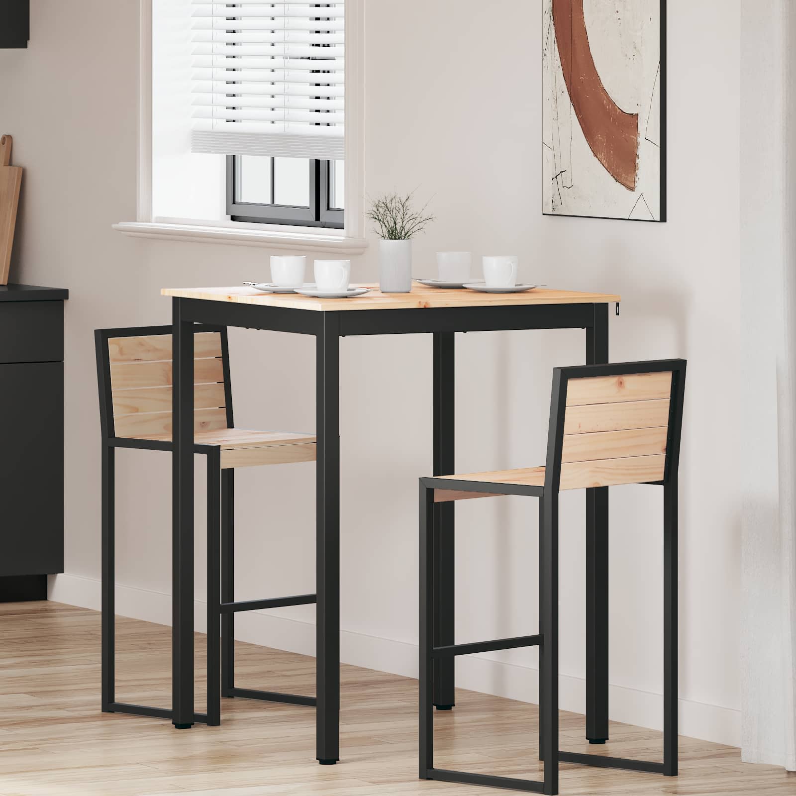 Bartisch Natur 200 x 100 x 105 cm Massives Kiefernholz
