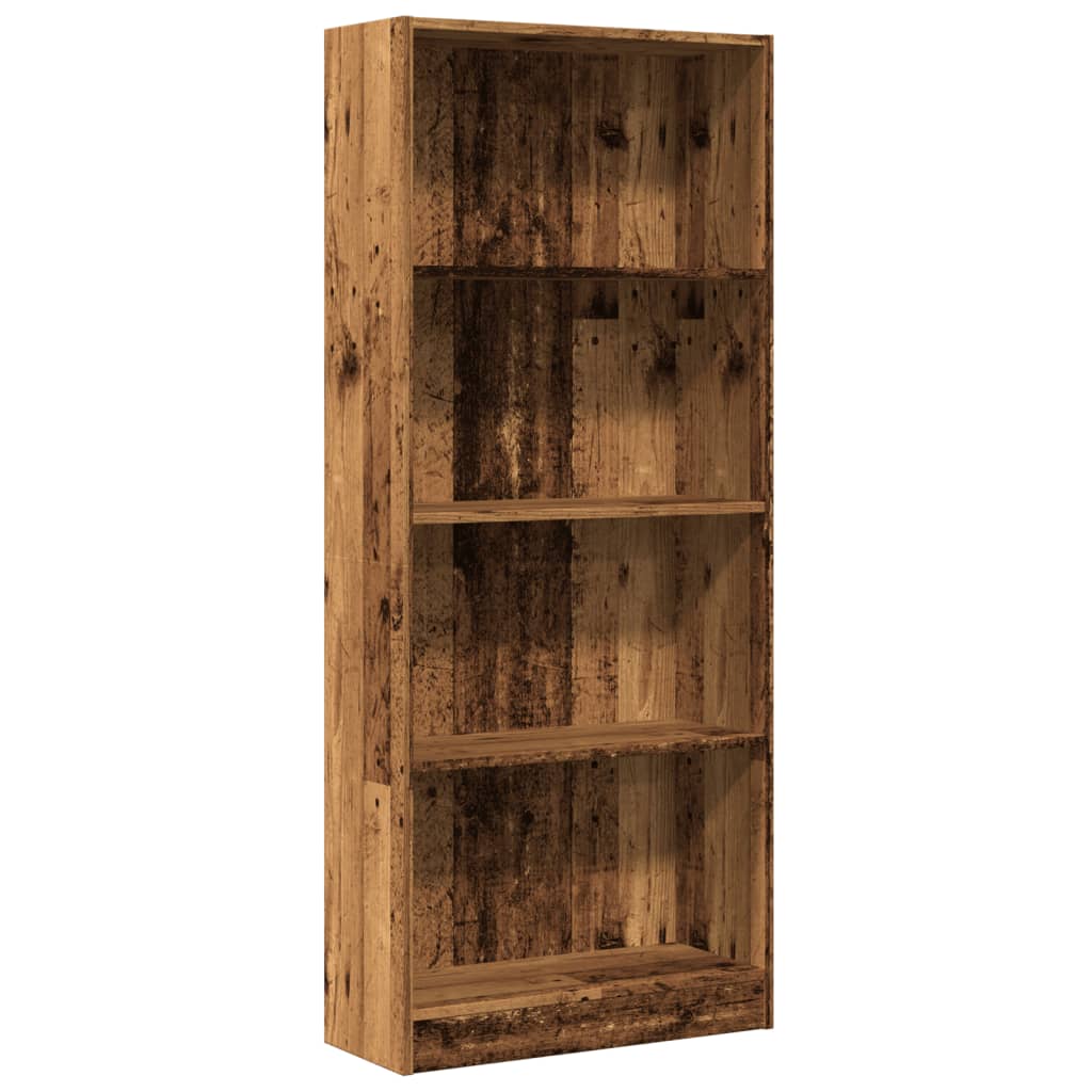 Bücherregal Weiß 40x24x75 cm Holzwerkstoff
