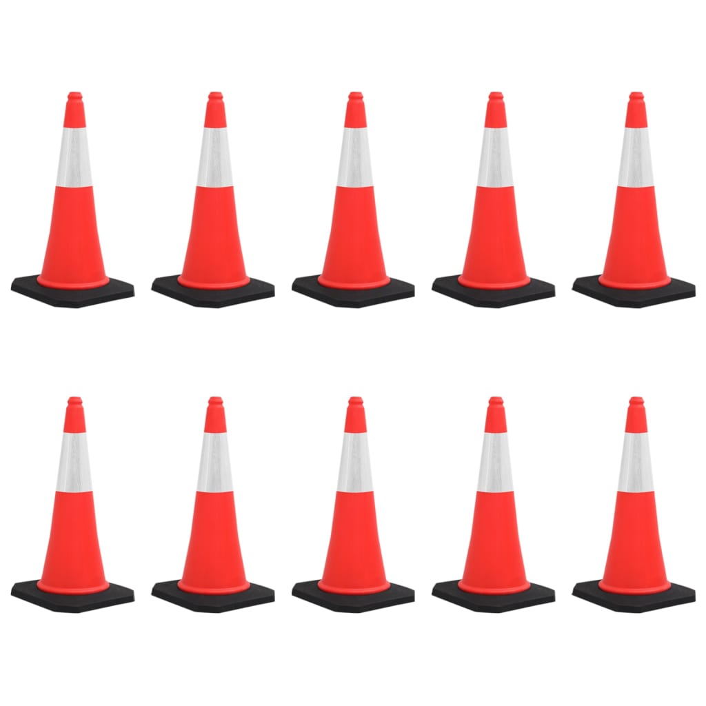 Reflektierende Leitkegel mit schwerem Fuß 4 Stk. 50 cm