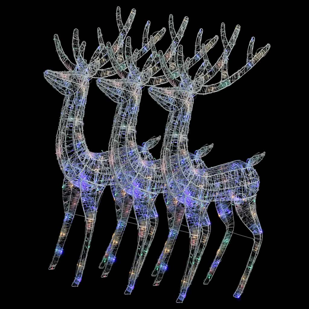 Rentiere Weihnachtsdekoration 2 Stk. 60x16x100 cm Acryl