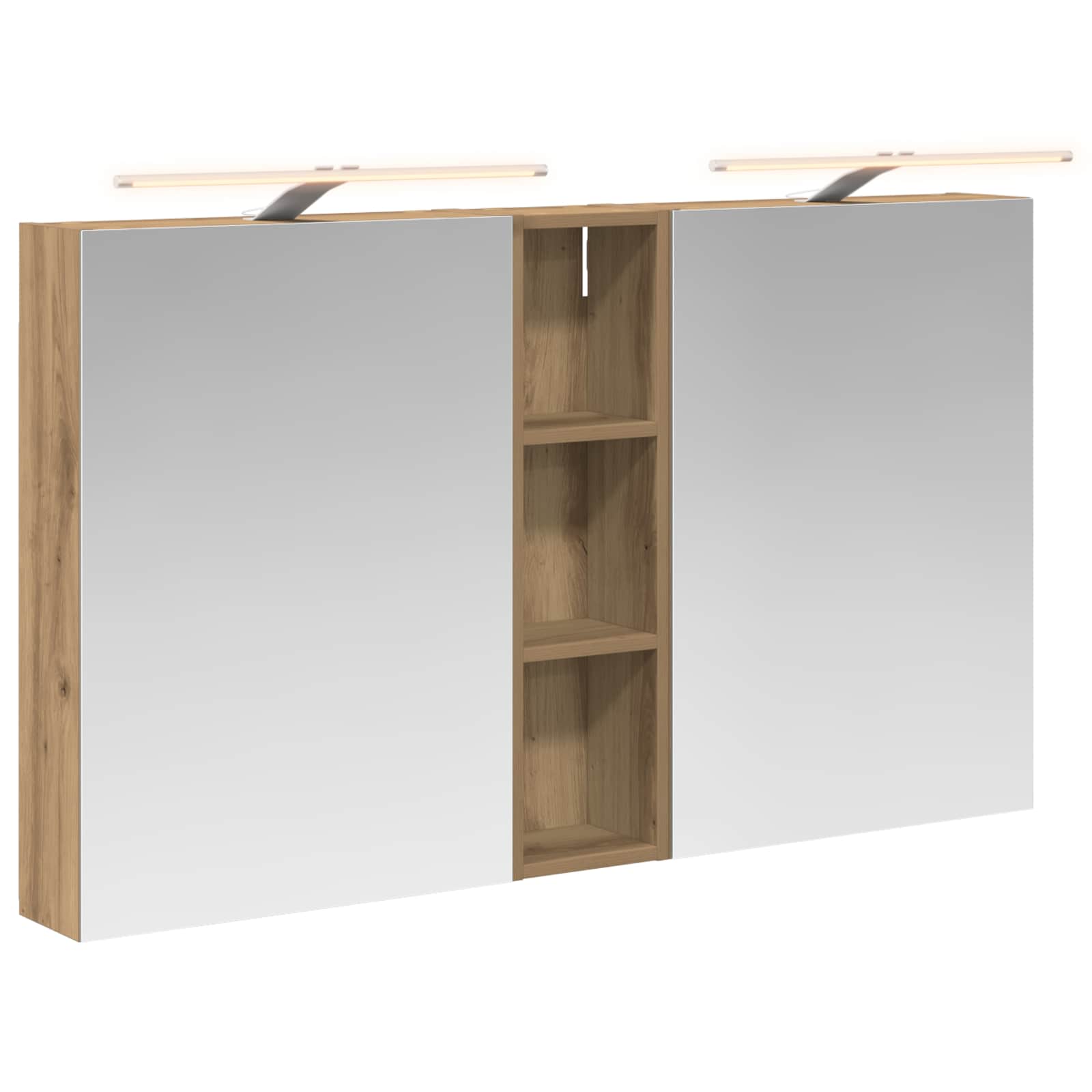 Badezimmerschrank-Set 3 pcs 80 x 10,5 x 50 cm Holzwerkstoff