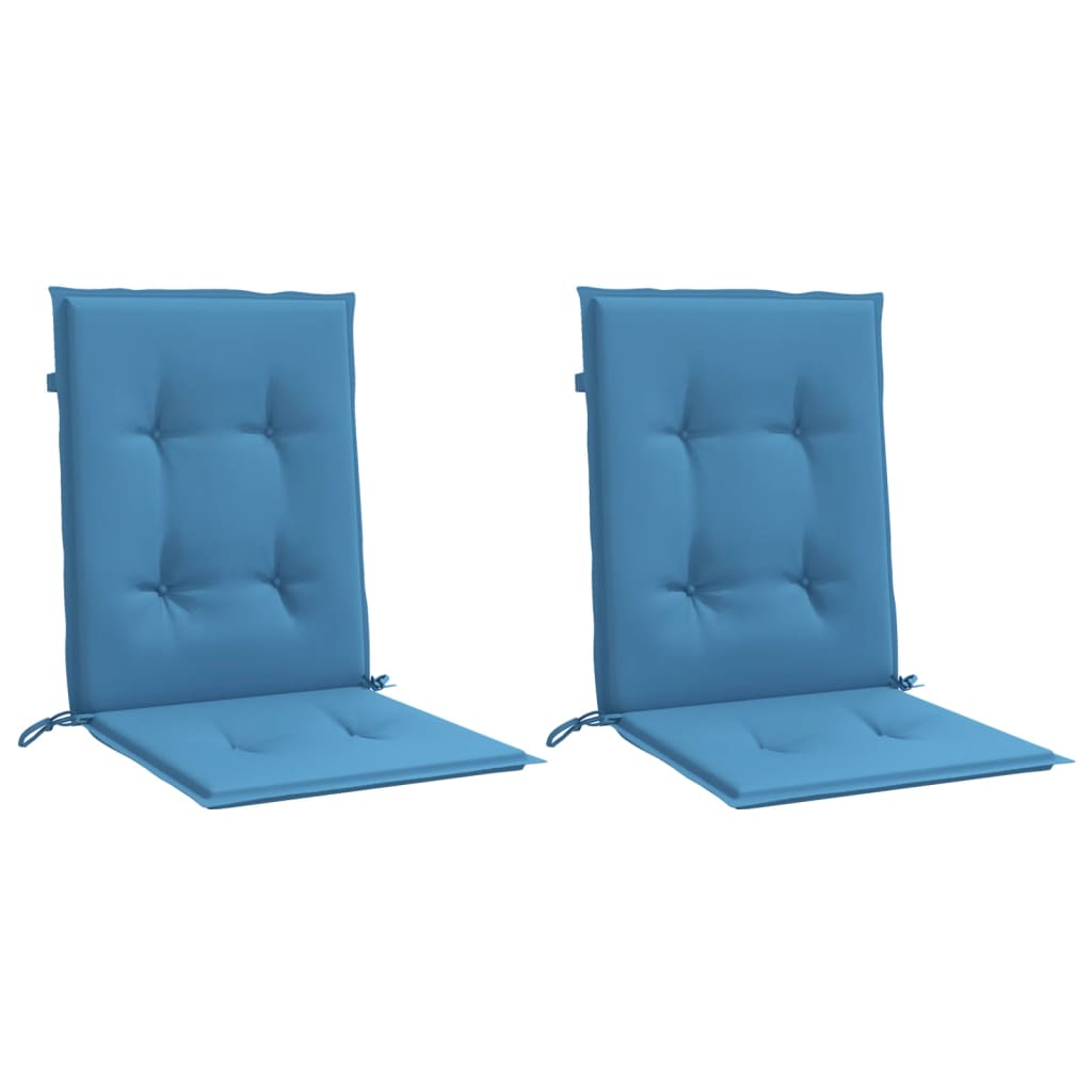Niedriglehner-Auflagen 2 Stk Melange Anthrazit 100x50x7cm Stoff