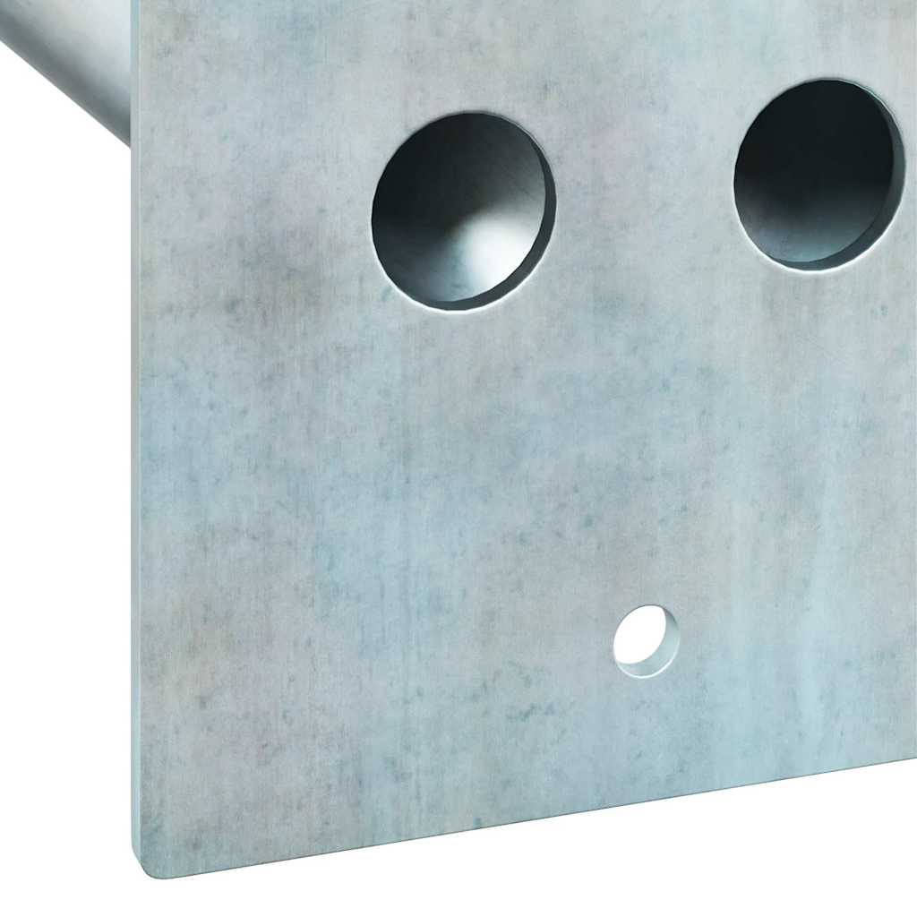 Fahnen Pole Holde Schwarz 10,5 x 7,5 x 0,25 cm Stahl