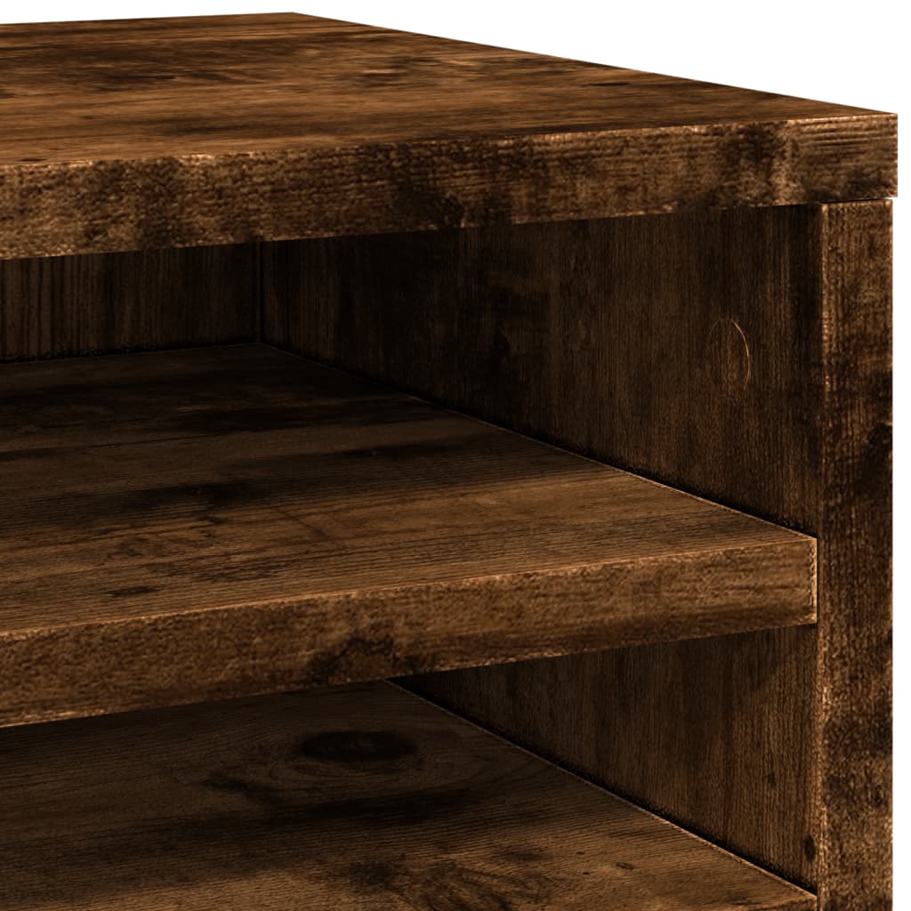 Schreibtisch-Organizer Weiß 36x26x29,5 cm Holzwerkstoff