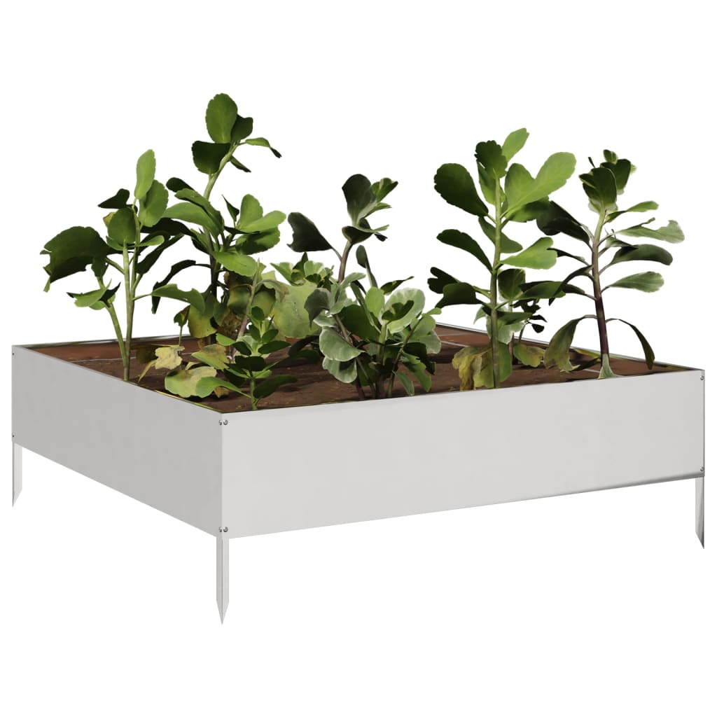 Hochbeet 100x100x18,5 cm Cortenstahl