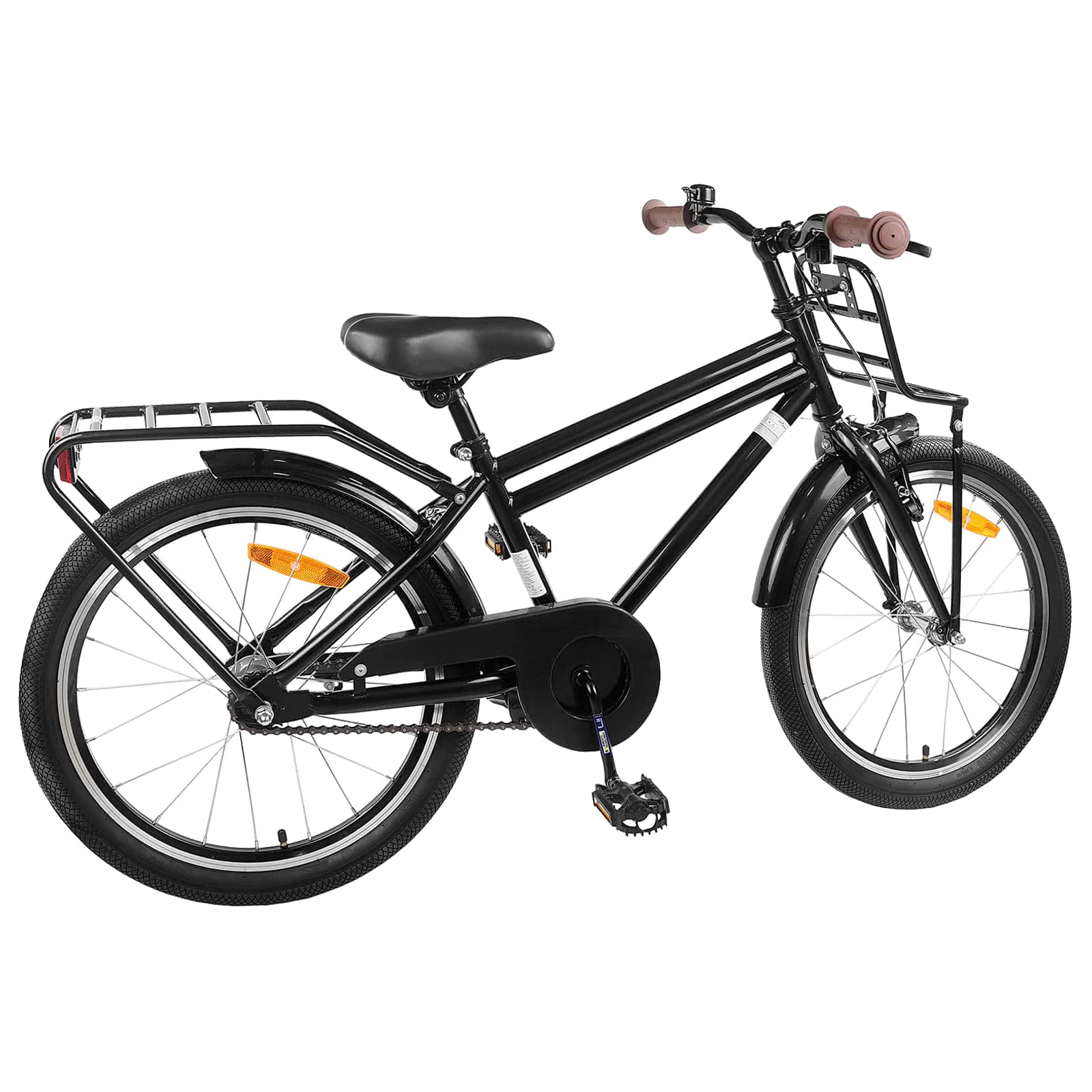 Kinderfahrrad 12 Zoll für 2-4 Jahre alt Schwarz
