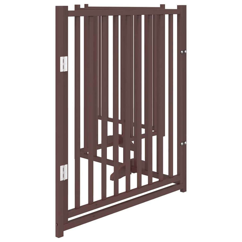 3-tlg. Hundetor Faltbar 150 cm Massivholz Tanne