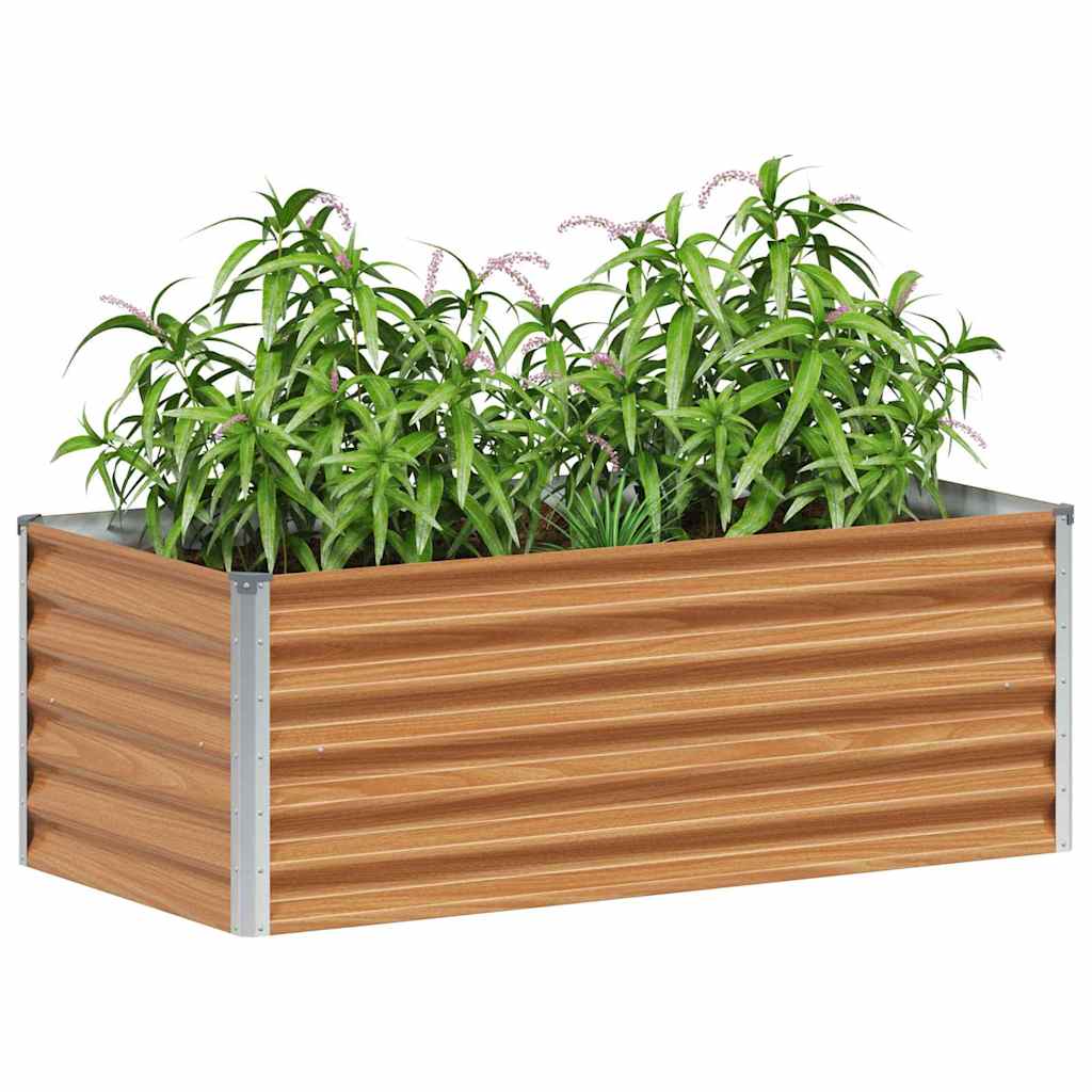 Garten-Hochbeet 100 x 50 x 36 cm Cortenstahl