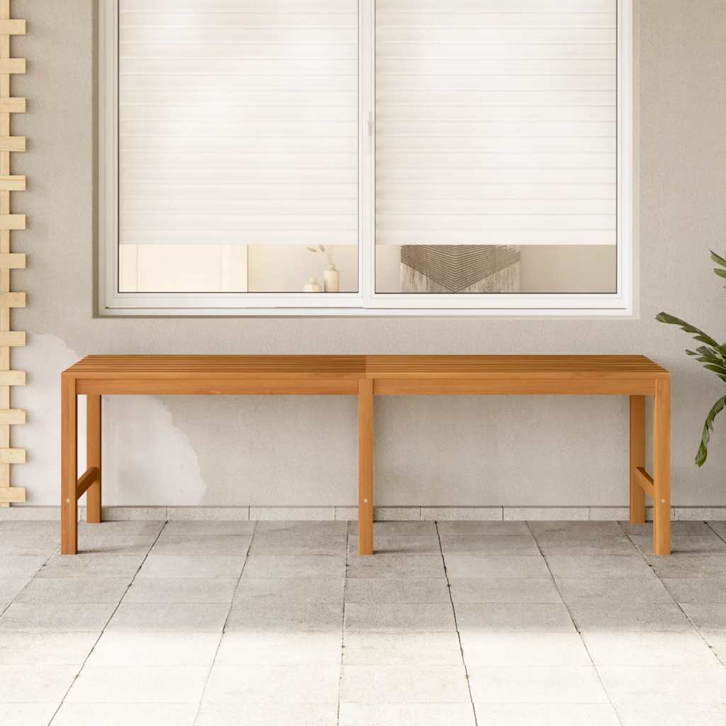 Gartenbank 114 cm Massivholz Teak