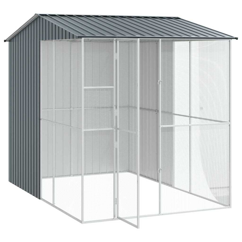 Vogelkäfig Anthrazit 215 x 110 x 247 cm Verzinkter Stahl