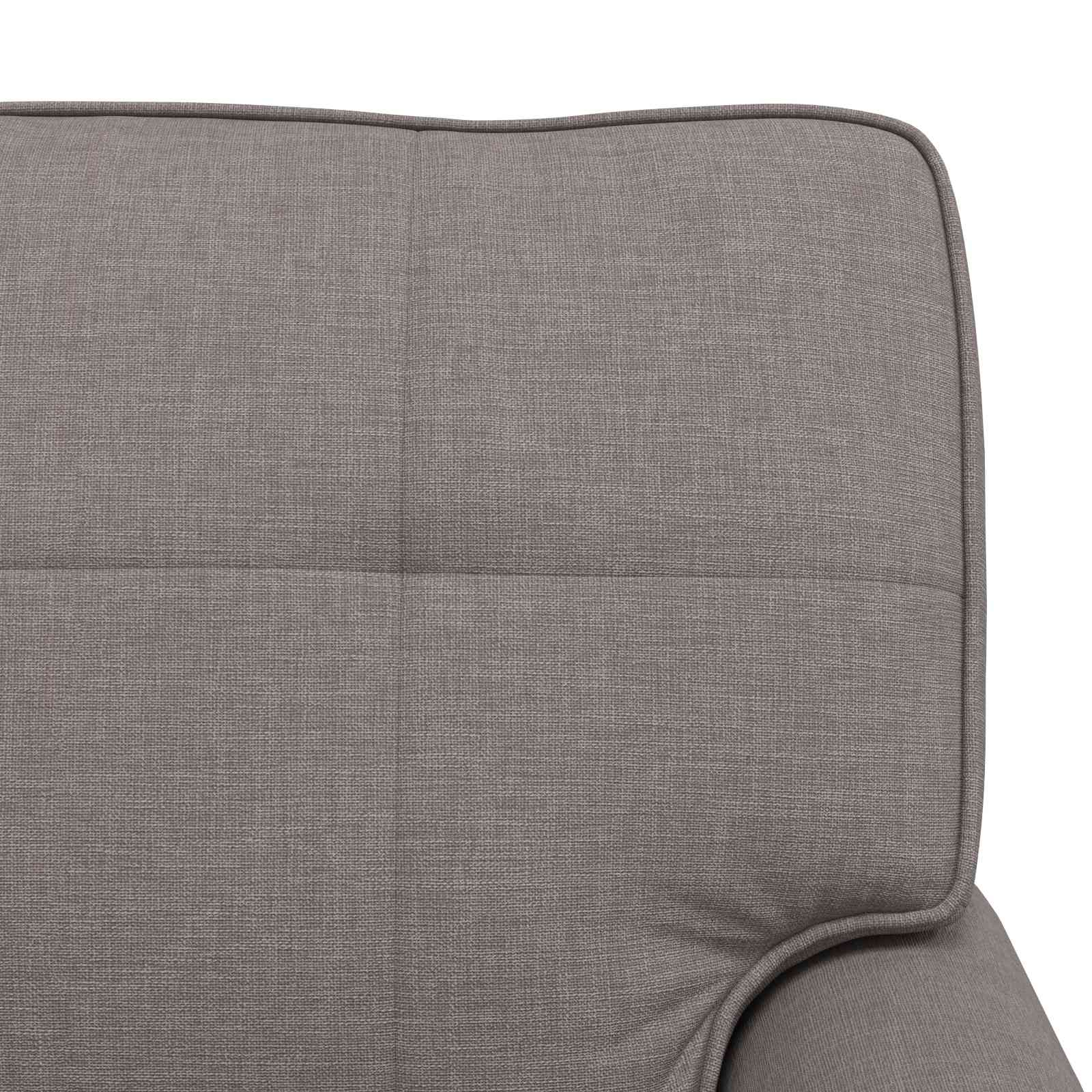 Lounge-Liege mit Kissen Hellgrau 91 x 157 x 91 cm Stoff