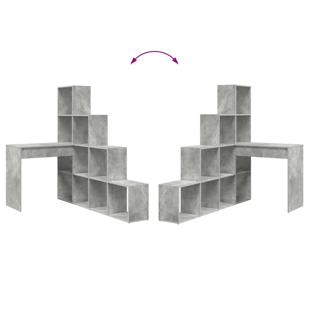 Eck-Schreibtisch Schwarz Eichen-Optik 101,5 x 149,5 x 149,5 cm